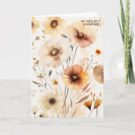 美しい山花あなたの損失を申し訳なく カード