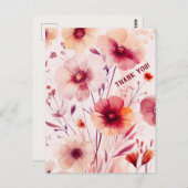 美しい山花ありがとうございました ポストカード (正面/裏面)