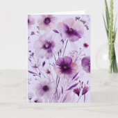 美しい山花が咲き誇る カード (正面)