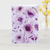 美しい山花が咲き誇る カード (黄色い花)