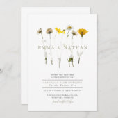 美しい山花の結婚式 招待状 (正面/裏面)