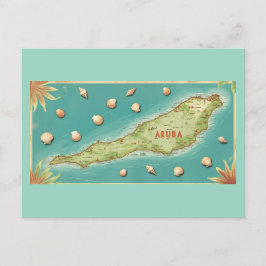 美しい島のポストカードのアルバ シーズンポストカード