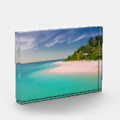 美しい島の景色とターコイズウォーター フォトブロック (左)
