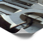 美しい島サントリーニ,ギリシャ,ポスター ポスター (角)