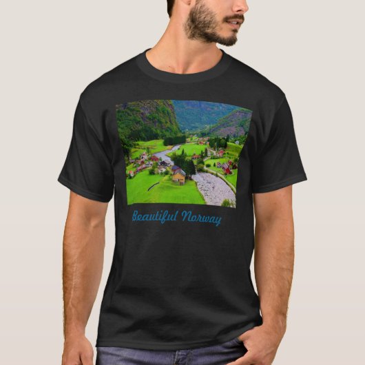 美しい川の町 Tシャツ (正面)