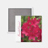 美しい州フラワーグルジア~アザレア マグネット (正面/裏面)