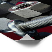 美しい工業用ファスナー ポスター (角)