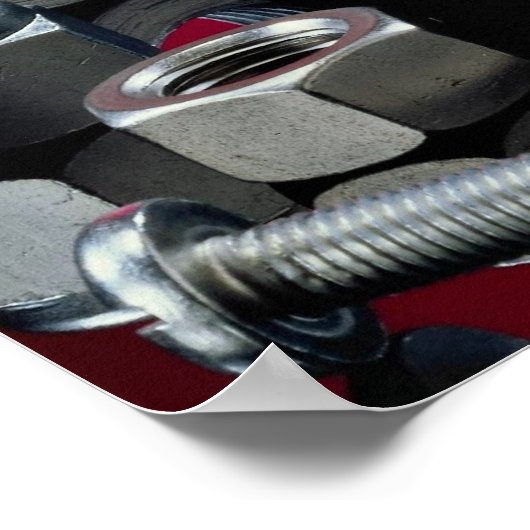 美しい工業用ファスナー ポスター (角)