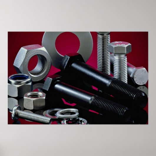 美しい工業用ファスナー ポスター (正面)