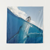 美しい巨大なクジラ タペストリー (正面)