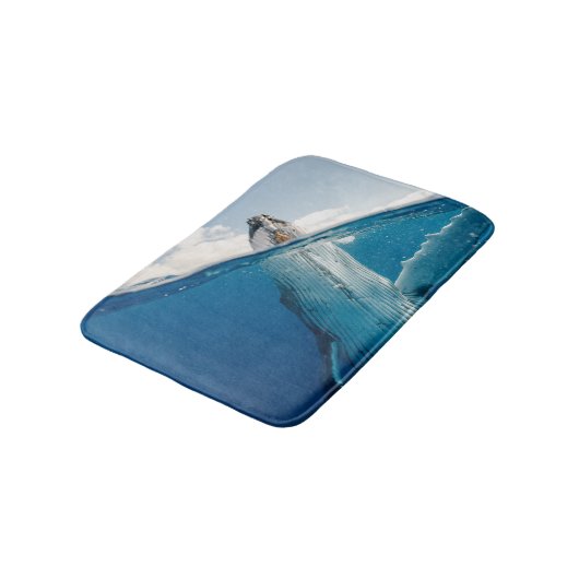 美しい巨大なクジラ バスマット (アングル)