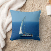 美しい帆船 クッション (ブランケット)