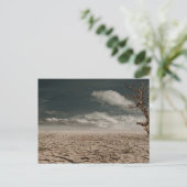 美しい干ばつ砂漠の風景 ポストカード (スタンド正面)