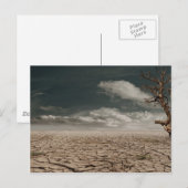 美しい干ばつ砂漠の風景 ポストカード (正面/裏面)