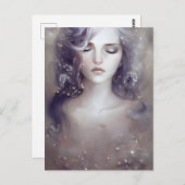 美しい平和な女性はがき ポストカード (正面/裏面)