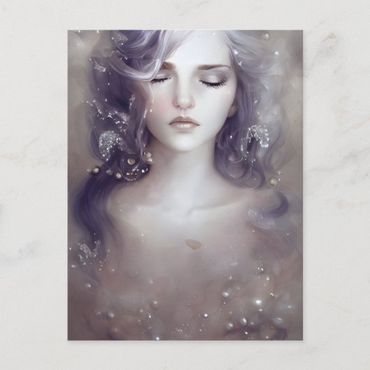 美しい平和な女性はがき ポストカード (正面)