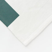 美しい平和な湖レッドカヌボート フリースブランケット (角)