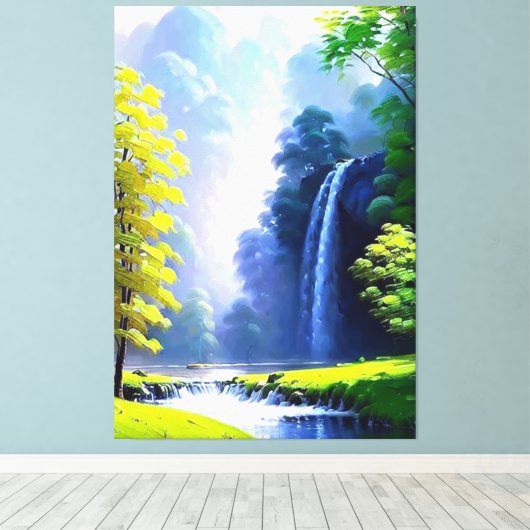 美しい平和な自然絵画のキャンバス印刷 キャンバスプリント (インサイチュ (ウッドフロア))