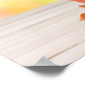 美しい幸せな感謝祭カスタマイズ可能なビジネス ポスター (角)