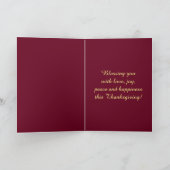 美しい幸せ感謝祭コルヌコピア シーズンカード (内部)