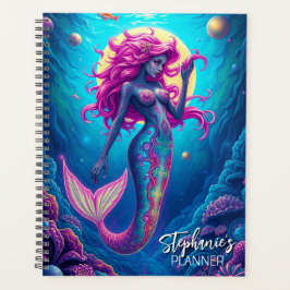 美しい幻想の人魚のサイレン プランナー手帳