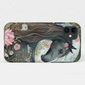 美しい幻想の黒馬 Case-Mate iPhoneケース (裏面(横))