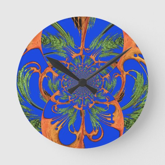 美しい幻想的フェミニンデザインギフト ラウンド壁時計 (正面)