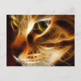 美しい幽霊のような火猫 ポストカード