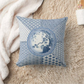 美しい幾何学咲きさくらんぼ園 クッション (ブランケット)