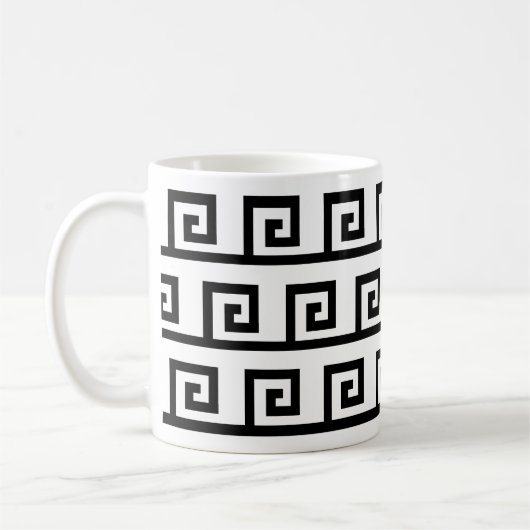 美しい幾何学模様 コーヒーマグカップ (左)