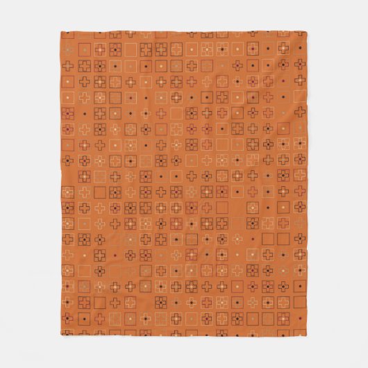 美しい幾何学的パターンデザイン抽象芸術，アート，  フリースブランケット (正面)