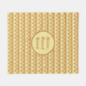 美しい幾何学的パターン フリースブランケット (正面(横))