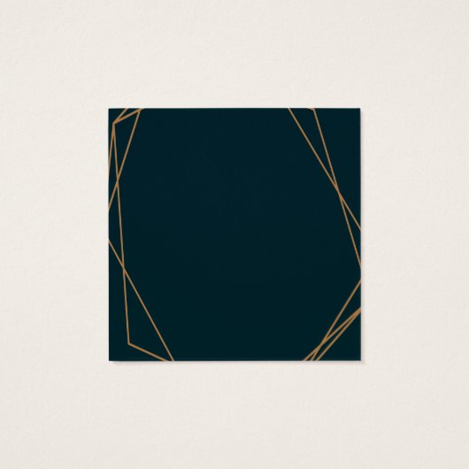 美しい幾何学的フローラ結婚ギフトの登録証 (裏面)