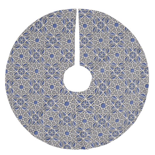 美しい幾何学的 ブラッシュドポリエステルツリースカート (正面)