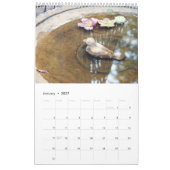 美しい庭と花 カレンダー (1月 2027)