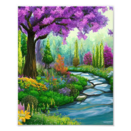 美しい庭の写真の拡大 フォトプリント           