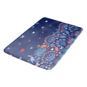 美しい庭の境界蝶鳥花 バスマット (アングル)