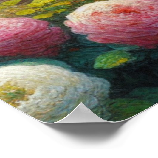 美しい庭の猫 ポスター (角)