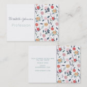 美しい庭の花植物学 名刺 (正面/裏面)