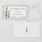 美しい庭の装飾刈り込み法の名刺 名刺 (正面/裏面)