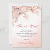 美しい庭の野生の花 スイート16 サンクスカード 招待状 (正面)