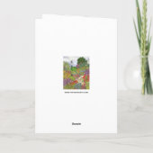 美しい庭の風景の水の色ノートカード シーズンカード (裏面)