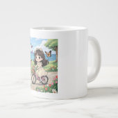 美しい庭をサイクリングする少女 マグ (正面右)
