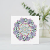 美しい庭園のドイリー マンダラ アート シーズンカード (スタンド正面)