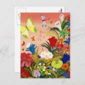 美しい庭園はがき ポストカード (正面/裏面)