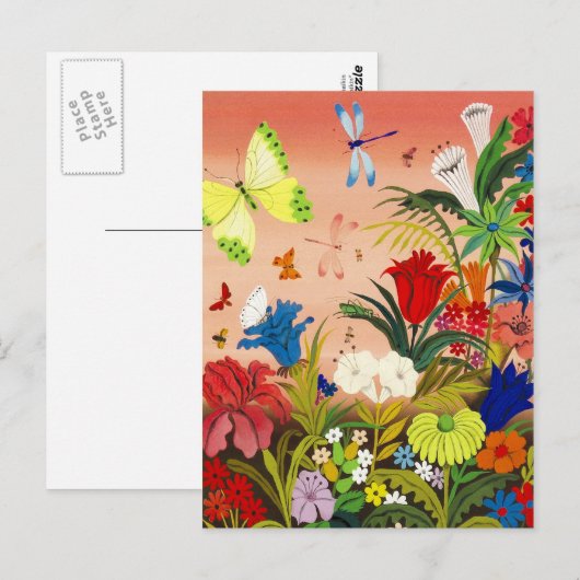 美しい庭園はがき ポストカード (正面/裏面)