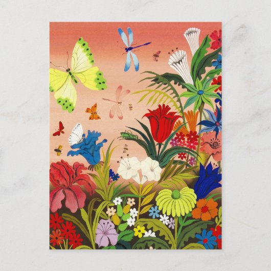 美しい庭園はがき ポストカード (正面)