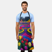 美しい庭園 エプロン (着用した状態)