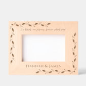 美しい引用文カスタムカップル写真名愛 レーザー彫刻フレーム (正面)