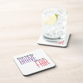 美しい引用文紫 コースター (右側)